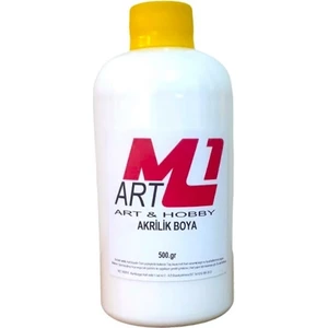 M1 Art Akrilik Boya 500 gr Ahşap Tuval Seramik Duvar taş