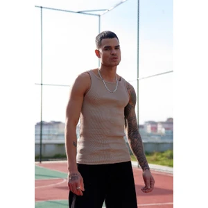 Dayn Gante Erkek Halter Yaka Slim Fit Basic Fitilli Spor Atlet