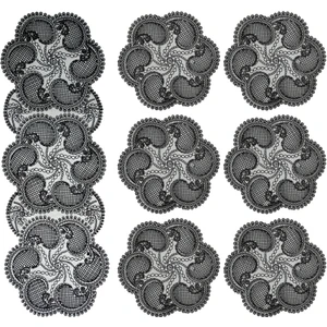 Neu Bella Home Neubella Home Amerikan Servis Tasarım Supla Ve Runner Seti 6 Kişilik Nehir Set Masa Ve Sunum Takımı Çeyizlik Siyah