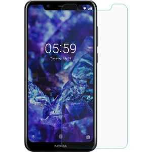 Nokia 5.1 Plus Uyumlu Ekran Koruyucu Screen Protector Tempered Glass Kristal Netliğinde %100 Hd Görüntü, Yüksek Kalite Kırılmaz Temperli Cam