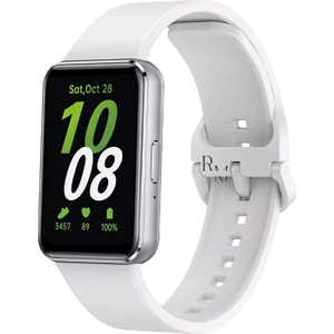 Samsung Galaxy Fit 3 Ile Uyumlu Silikon Spor Kordonlu Klasik Kayış Kordon