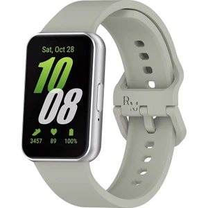 Samsung Galaxy Fit 3 Ile Uyumlu Silikon Spor Kordonlu Klasik Kayış Kordon