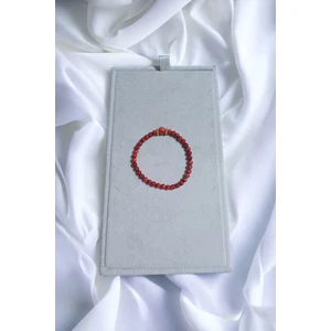 Sifalı Doğal Taş %100 Gerçek 4mm Mercan Bileklik