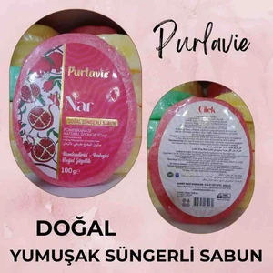 Nar Özlü Doğal Süngerli Sabun