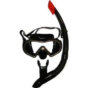 Monaco Metalik Gri Maske Şnorkel Set