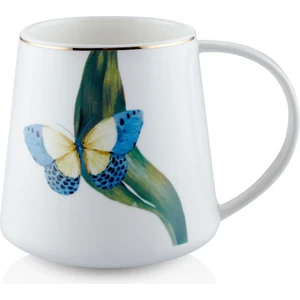 The Mia Folium Blue Porselen Kupa KPA0262 340 cc