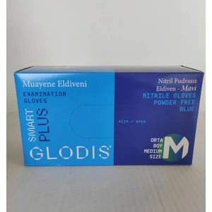 Nitril Pudrasız Mavi Eldiven Medium