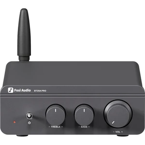 Fosi Audio BT20A Pro 300W X2 - Bluetooth 5.0 Ev Ses Stereo 2 Kanal Amplifikatör Alıcısı Mini Hi-Fi Sınıf D Bas Tiz Kontrollü Hoparlörler Için Yükseltilmiş Entegre Amp 48 Watt