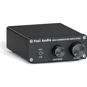Fosi Audio M04 Subwoofer Amplifikatör Mono Kanal Dijital Sınıf D Pasif Hoparlörler Için Entegre Güç Amplifikatörü 100W