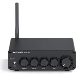 Fosi Audio BT30D Pro Hi-Fi Bluetooth 5.0 - 2.1 Kanal Amplifikatör Mini D Sınıfı 165W X2 + 350W Hoparlörler/subwoofer'lar Için Dahili Amplifikatör