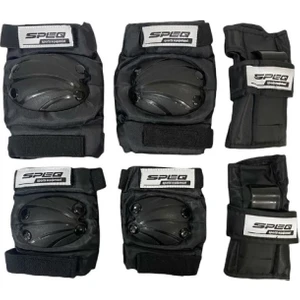 Bisiklet Sporcu Siyah Dizlik Dirseklik Set Speq SP-004 Koruyucu Aksesuar Takımı