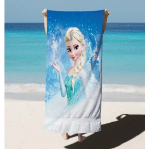 Erays Home Erayshome Frozen Desenli Baskılı Plaj Havlusu