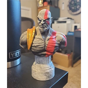 Turansoy Craft Kratos Haşin Öfke God Of War Boyalı Büst 12 cm