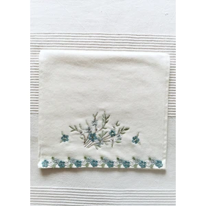 Halley Concept 30 x 50 Çiçekli Nakış Işlemeli Kadife Mutfak Havlusu %100 Pamuk