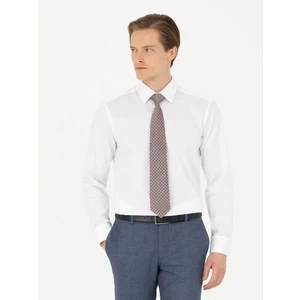 Erkek Beyaz Slim Fit Uzun Kollu Basic Gömlek 50270154-VR013