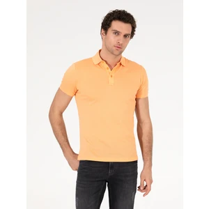 Erkek Oranj Tişört Basic 50265364-VR181