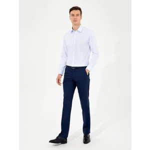 Erkek Mavi Slim Fit Uzun Kollu Basic Gömlek 50258544-VR036