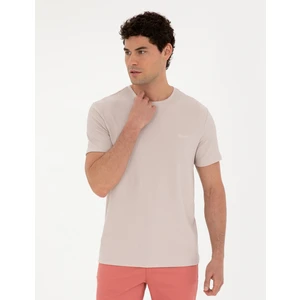 Pierre Cardin Erkek Bej Slim Fit Tişört 50288914-VR011