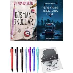 Düşman Okullar 1 Dilara Keskin ve Epsilon Yayınevi Yere Yakın Yıldızlara Uzak Emine Tavuz 2li Set