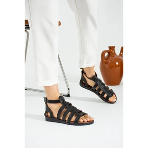 Pembe Potin Önü Açık Gladyo Kadın Sandalet 51-810-23