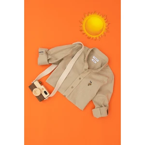 U.S. Polo Assn. Erkek Çocuk Açık Haki Gömlek Basic 50283994-VR183