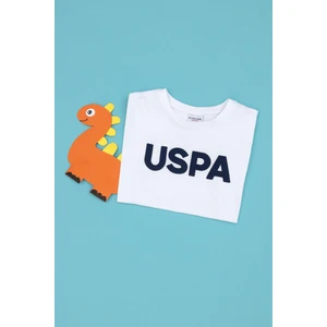 U.S. Polo Assn. Erkek Çocuk Beyaz Tişört Basic 50279614-VR013