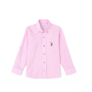 U.S. Polo Assn. Erkek Çocuk Pembe Gömlek Basic 50283994-VR041