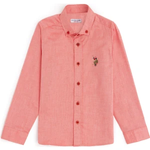 U.S. Polo Assn. Erkek Çocuk Kırmızı Gömlek Basic 50284002-VR213