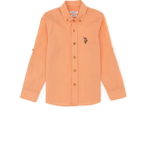 U.S. Polo Assn. Erkek Çocuk Somon Gömlek Basic 50283994-VR047