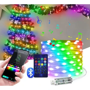 Sima Avize 10 Metre Rgb Ses Kontrollü Kumandalı Telefon Kontrollü Kayar Magic LED