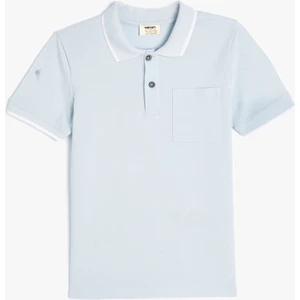 Basic Polo Yaka Tişört Kısa Kollu Pamuklu