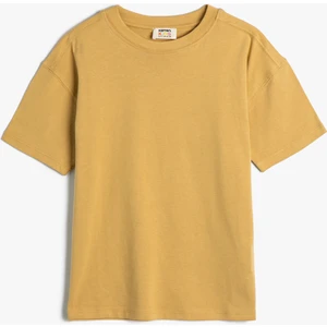 Basic Tişört Kısa Kollu Bisiklet Yaka Pamuklu