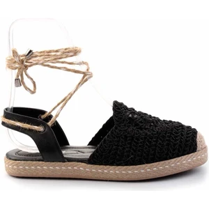 Siyah Örgü   Kadın Espadril K01117011116