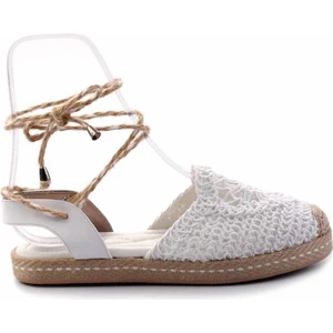 Beyaz Örgü   Kadın Espadril K01117011116