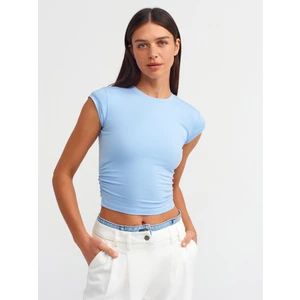 30899 Yanları Büzgü Detaylı Top-Mavi