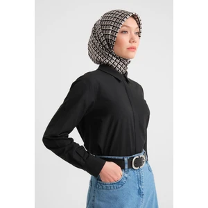 Manşeti Logolu Basic Gömlek 24Y3522 Siyah