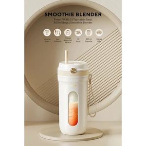 FR-BL03 Taşınabilir Şarjlı 350ML Beyaz Smoothie Blender