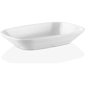 İstanbul Horeca 6 Adet Kırılmaz Çizilmez Yıkanabilir Oval Kayık Tabak 24 cm