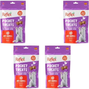 Pocket Treats Tüy Yumağı Kontrolü Yetişkin Kedi Ödül Maması 60 gr x 4 Adet
