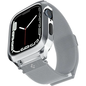 Apple Watch 41mm (Seri 9/8/7) Kılıf & Kordon Kayış Metal Fit Pro Silver - ACS04586
