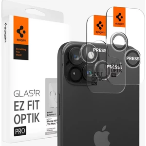 iPhone 15 / 15 Plus / 14 / 14 Plus Kamera Lens Camı Koruyucu Kolay Kurulum GLAS.tR EZ Fit Optik Pro (2 Adet) Crystal Clear - AGL06918