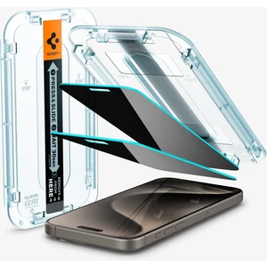 iPhone 15 Pro Max Hayalet Cam Ekran Koruyucu Kolay Kurulum GLAS.tR EZ Fit Privacy HD (2 Adet) - AGL06874