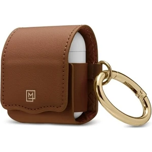 AirPods (2.nesil) / (1.nesil) ile Uyumlu Kılıf La Manon Leather (Deri) Brown - 074CS26378