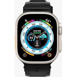 Apple Watch 49mm Ultra 2/1 - 46mm Seri 10 - 45mm Seri 9/8/7 - 44mm Seri SE2/SE/6/5/4 Kordon Kayış Rugged Ultra Band Matte Black - AMP07105