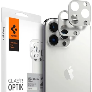 iPhone 13 Pro / 13 Pro Max Kamera Lens Camı Koruyucu GLAS.tR Optik (2 Adet) Silver - AGL04033