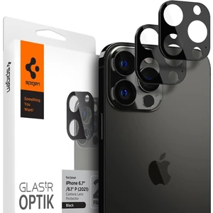 iPhone 13 Pro Max / iPhone 13 Pro Kamera Lens Camı Koruyucu Glas.tR Optik (2 Adet) Black - AGL03381