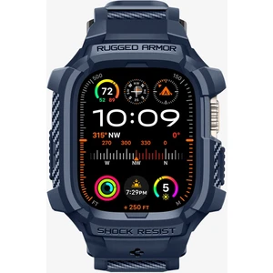 Apple Watch 49mm (Ultra 2/1) Kılıf & Kordon Kayış Rugged Armor Pro Navy Blue - ACS07389