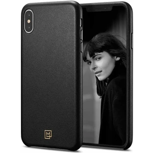 iPhone XS Max Kılıf La Manon Câlin Premium Deri Tasarım Chic Black - 065CS25092