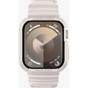 Apple Watch 45mm (Seri 9/8/7) Kılıf & Kordon Kayış Rugged Armor Pro Dune Beige - ACS07386