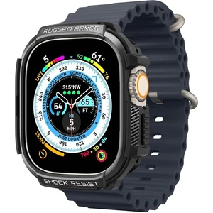 Apple Watch 49mm (Ultra 2/1) Kılıf Rugged Armor Matte Black - ACS05456
